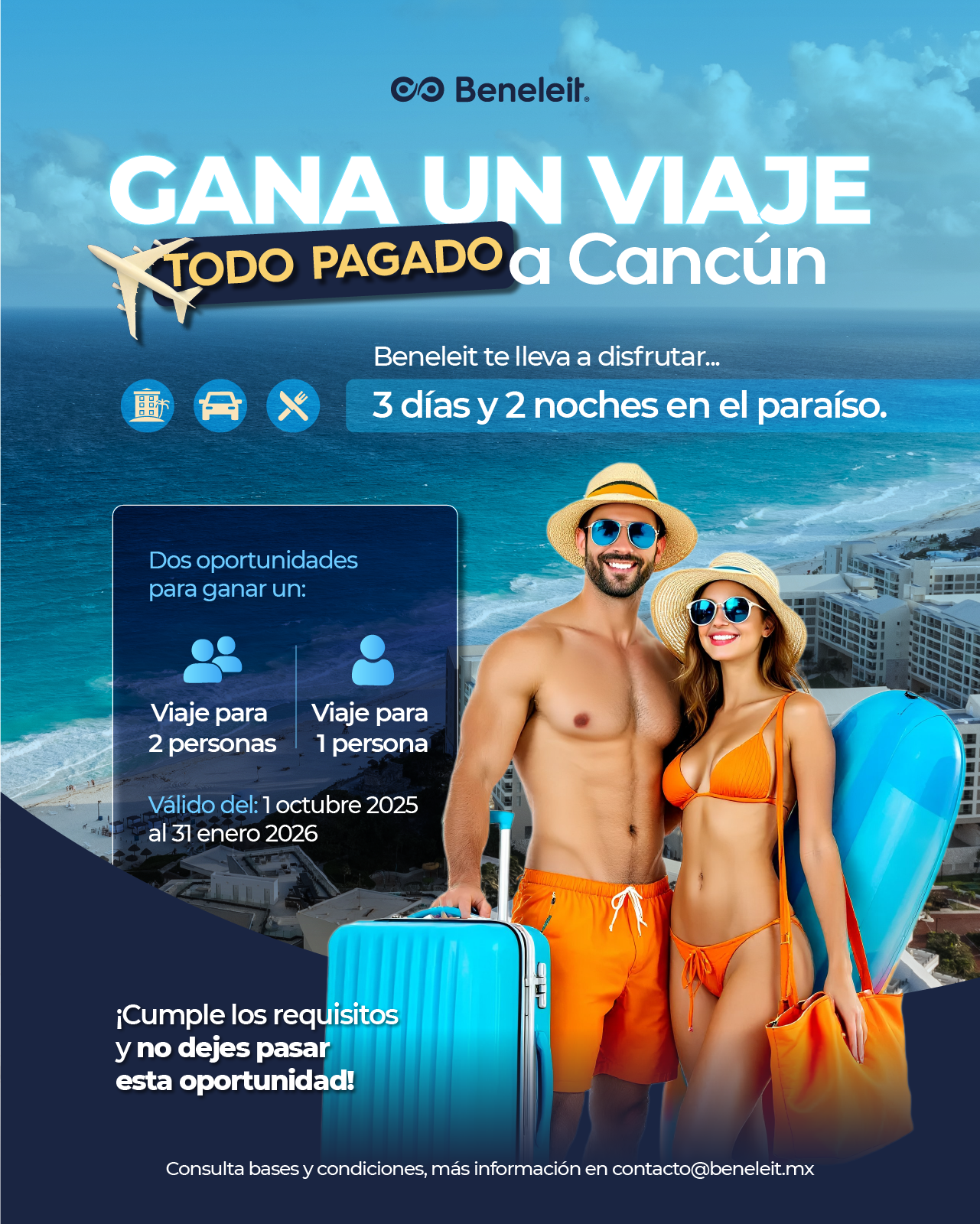 Viaje a Cancun_Beneleit_Pop up