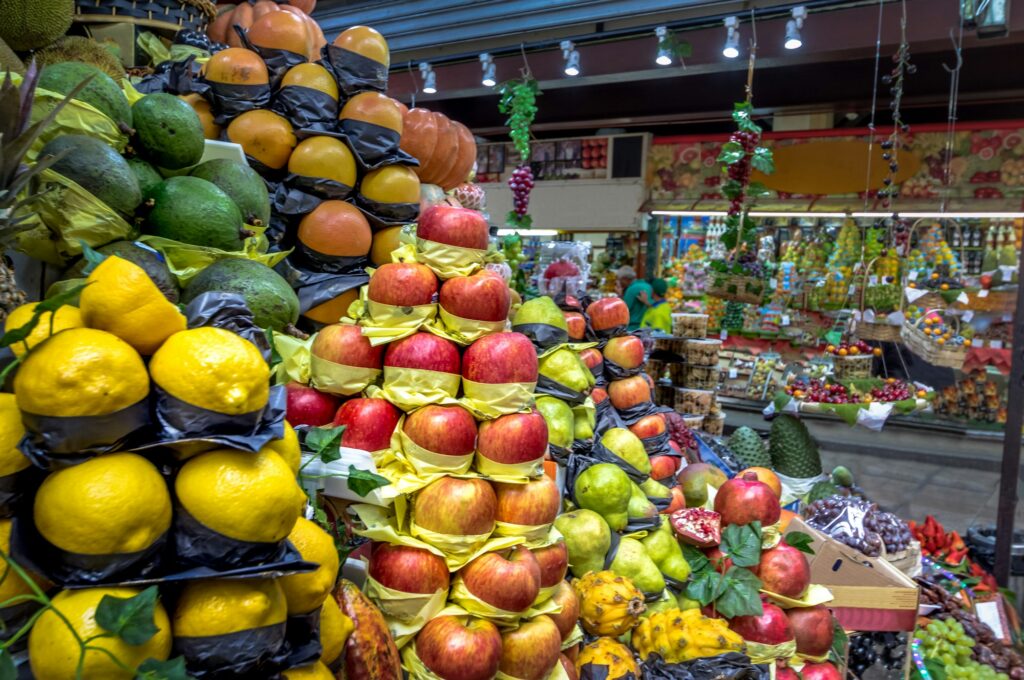 Fruits in Municipal Market (Mercado Municipal) in Downtown Sao Paulo - Sao Paulo, Brazil